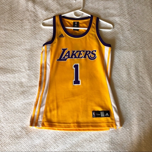 Los Angeles Lakers #1 Russell Gold NBA Jersey - Picture 3 of 4